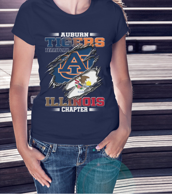 Auburn Tigers Territory Illinois Chapter T-Shirt