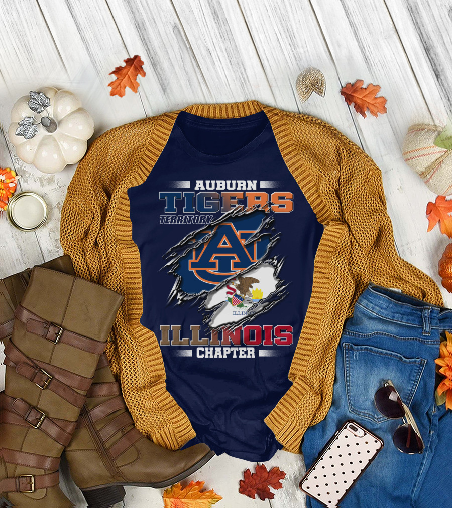 Auburn Tigers Territory Illinois Chapter T-Shirt