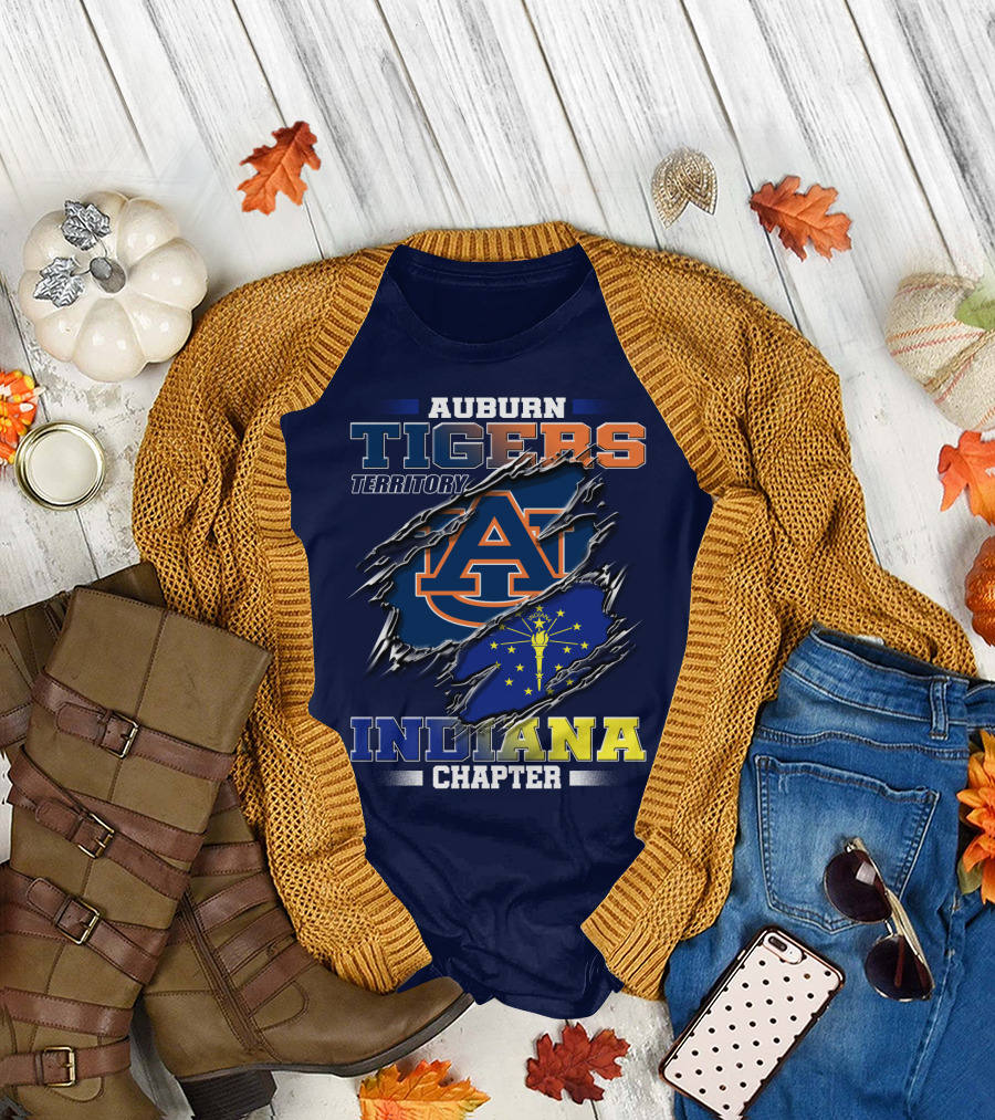 Auburn Tigers Territory Indiana Chapter T-Shirt