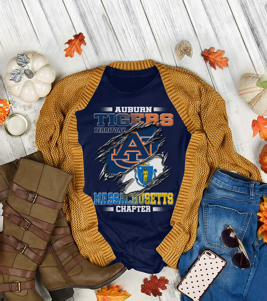 Auburn Tigers Territory Massachusetts Chapter T-Shirt