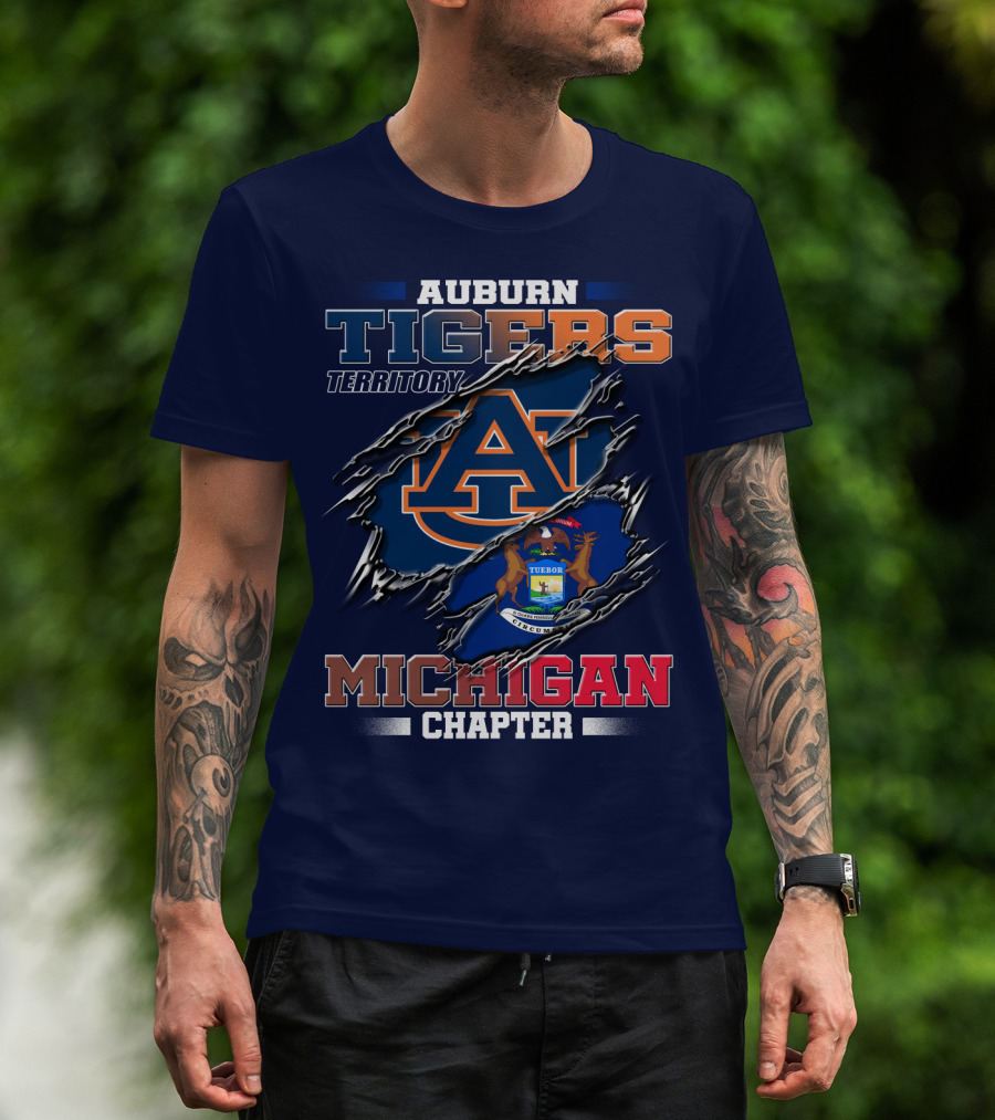 Auburn Tigers Territory Michigan Chapter T-Shirt