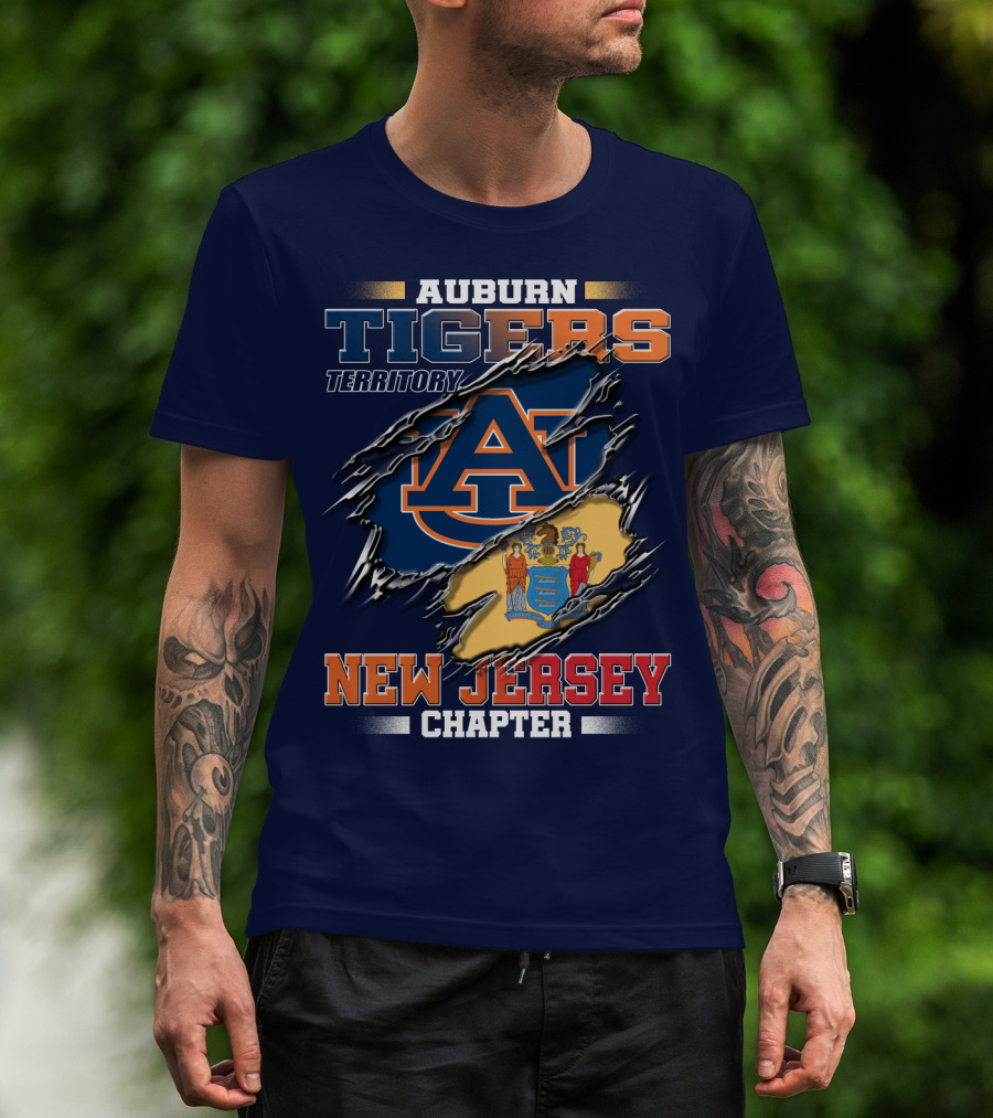 Auburn Tigers Territory New Jersey Chapter T-Shirt