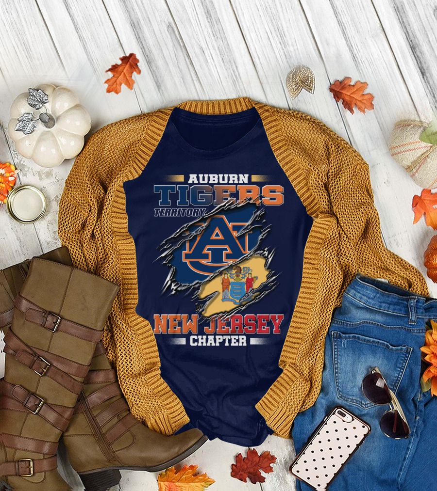 Auburn Tigers Territory New Jersey Chapter T-Shirt