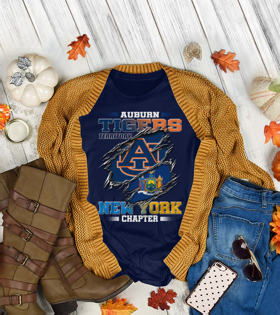 Auburn Tigers Territory New York Chapter T-Shirt