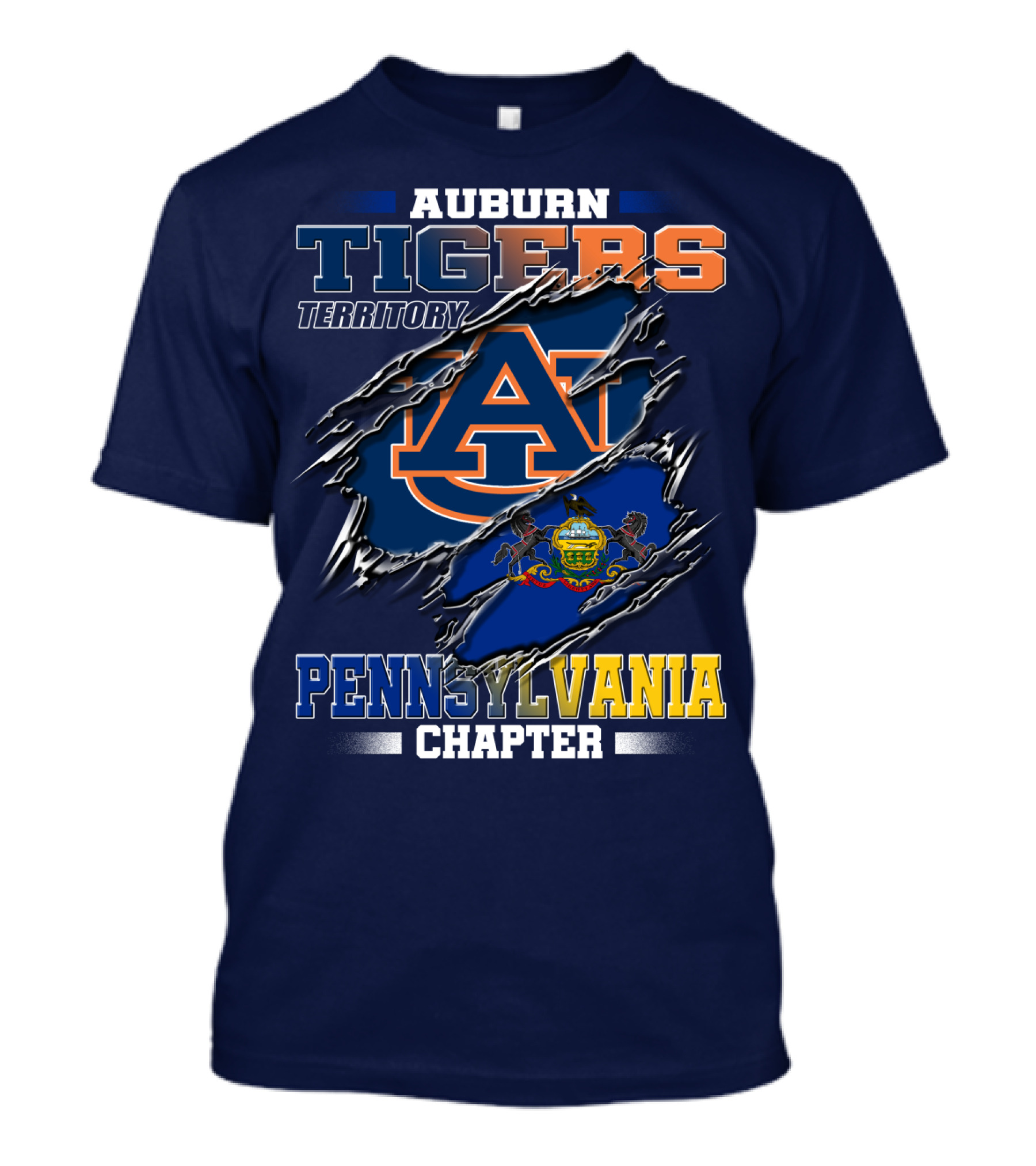 Auburn Tigers Territory Pennsylvania Chapter T-Shirt