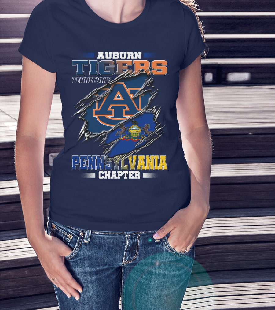 Auburn Tigers Territory Pennsylvania Chapter T-Shirt