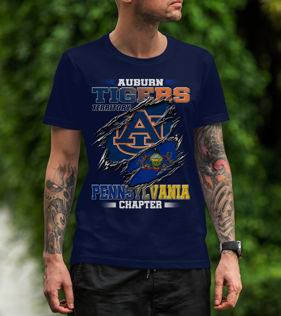 Auburn Tigers Territory Pennsylvania Chapter T-Shirt