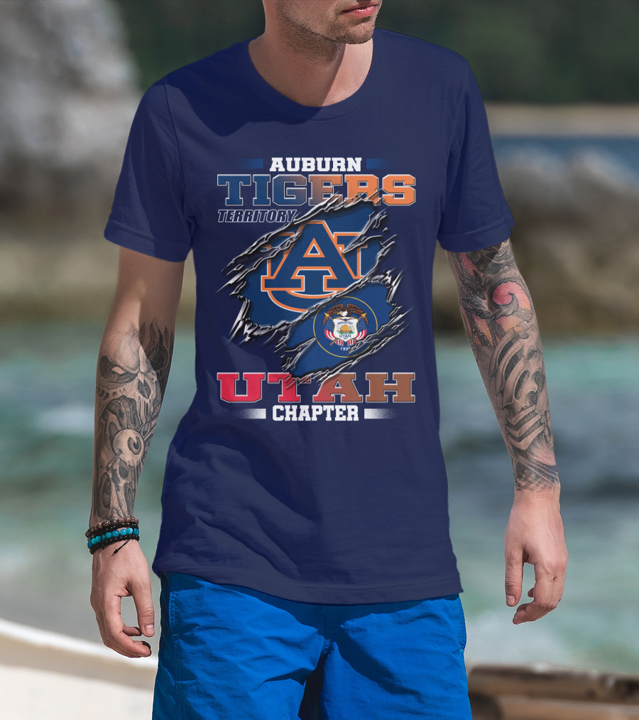 Auburn Tigers Territory Utah Chapter T-Shirt