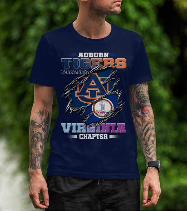 Auburn Tigers Territory Virginia Chapter T-Shirt