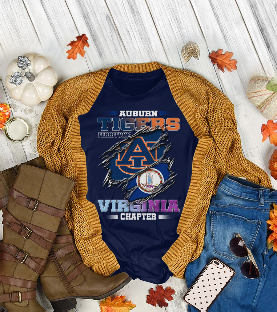 Auburn Tigers Territory Virginia Chapter T-Shirt