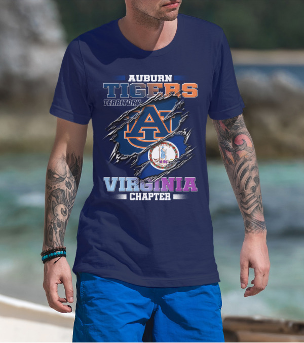 Auburn Tigers Territory Virginia Chapter T-Shirt