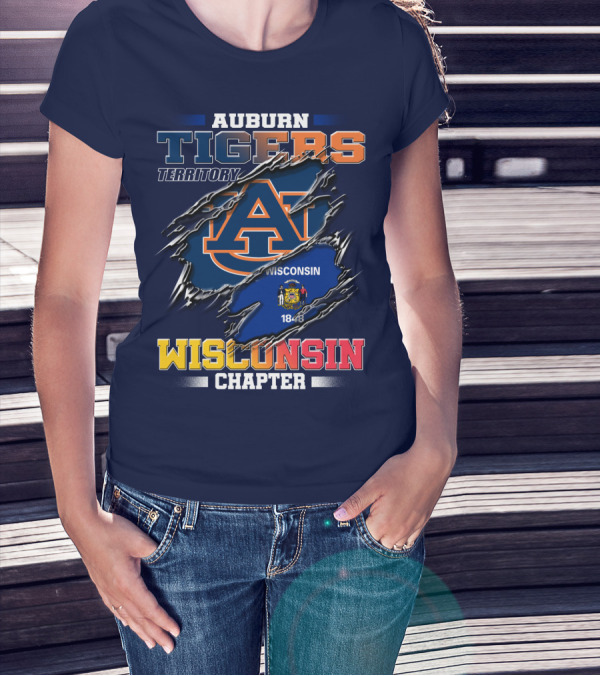 Auburn Tigers Territory Wisconsin Chapter 1848 T-Shirt