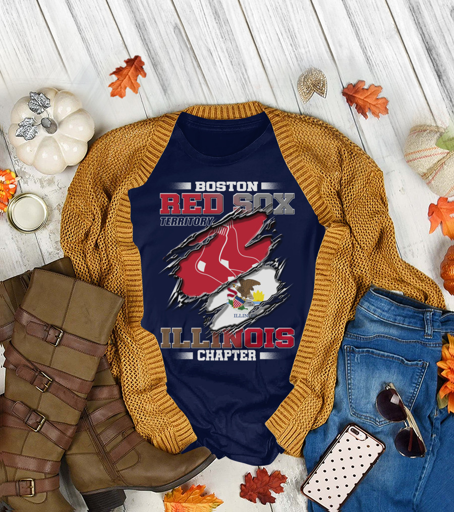 Boston Red Sox Territory Illinois Chapter T-Shirt