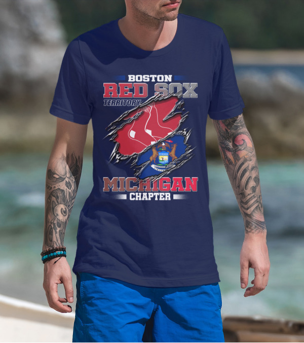 Boston Red Sox Territory Michigan Chapter T-Shirt