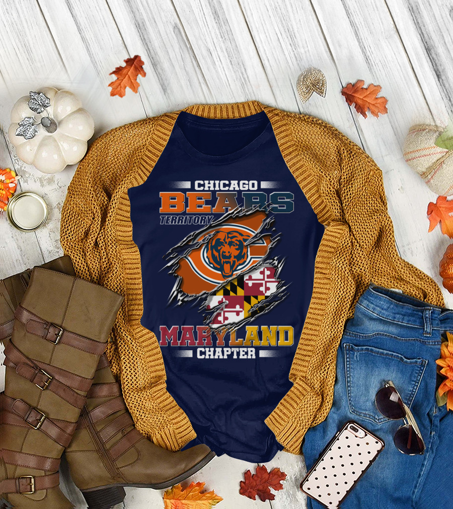 Chicago Bears Territory Maryland Chapter T-Shirt