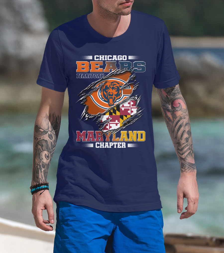 Chicago Bears Territory Maryland Chapter T-Shirt