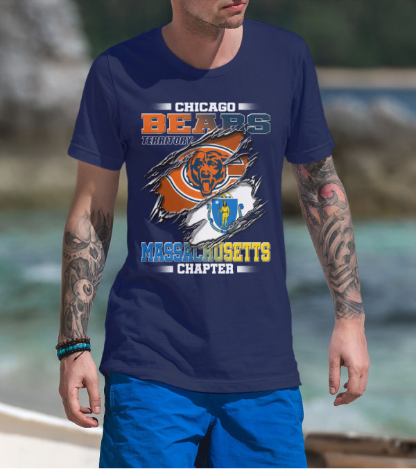 Chicago Bears Territory Massachusetts Chapter T-Shirt