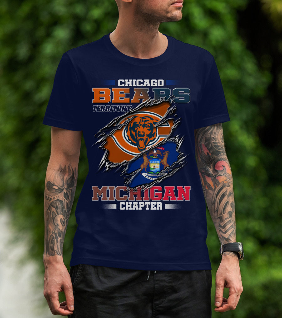 Chicago Bears Territory Michigan Chapter T-Shirt