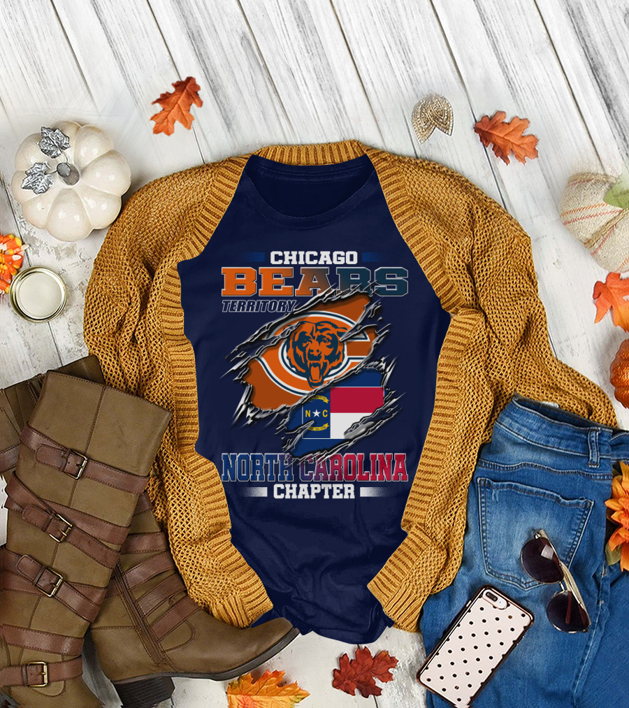 Chicago Bears Territory North Carolina Chapter T-Shirt