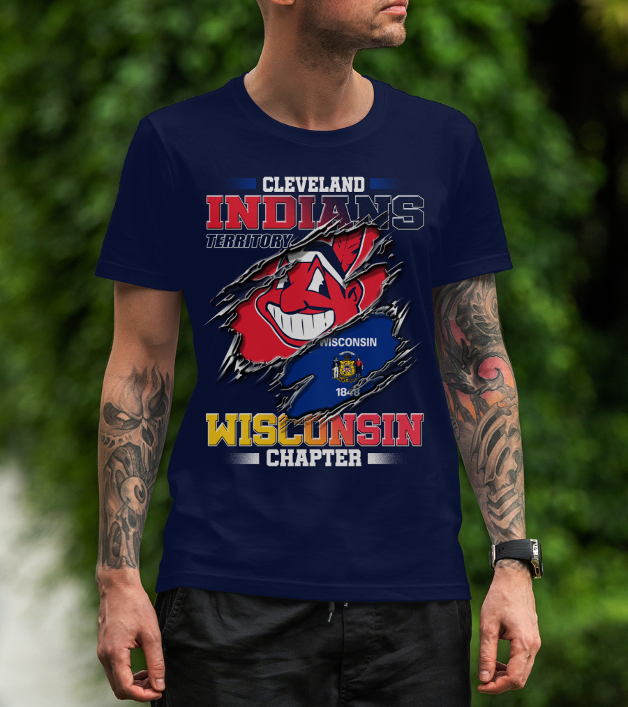 Cleveland Indians Territory Wisconsin Chapter 1848 T-Shirt