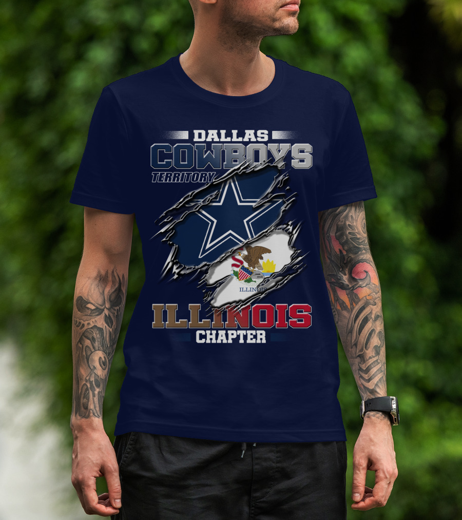 Dallas Cowboys Territory Illinois Chapter T-Shirt