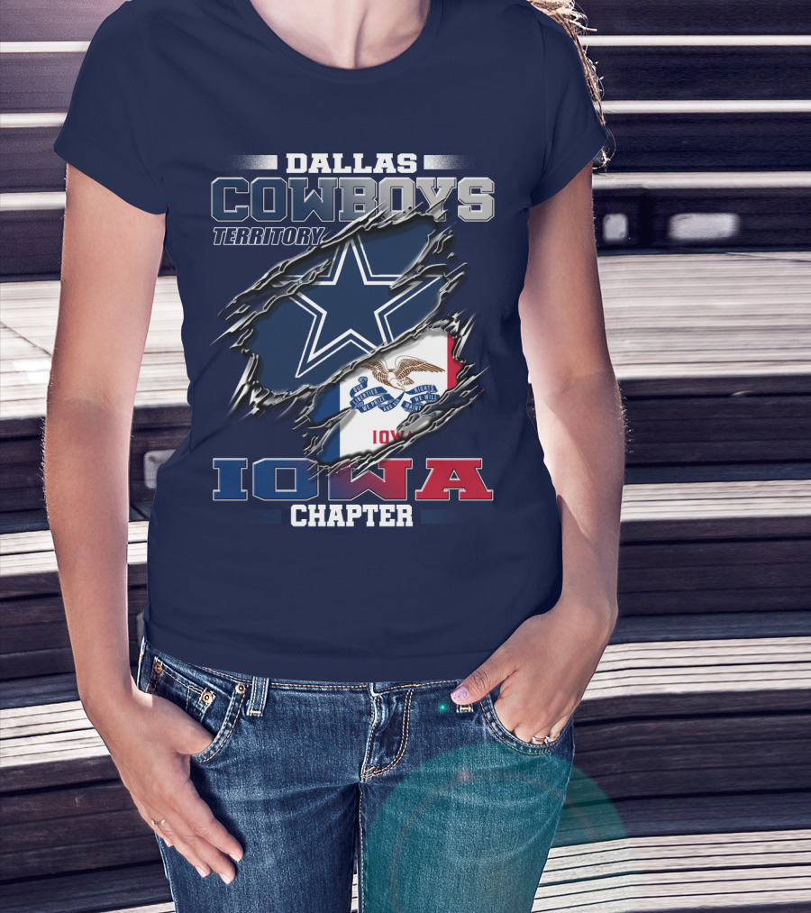 Dallas Cowboys Territory Iowa Chapter T-Shirt
