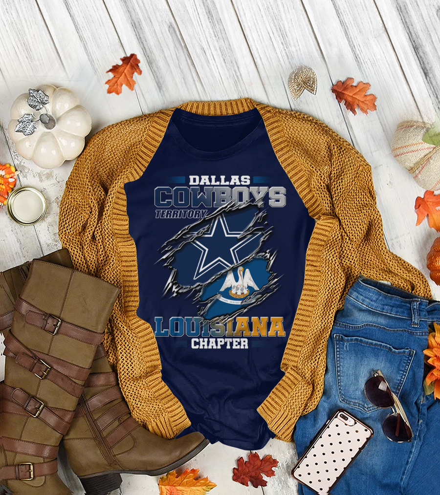 Dallas Cowboys Territory Louisiana Chapter T-Shirt