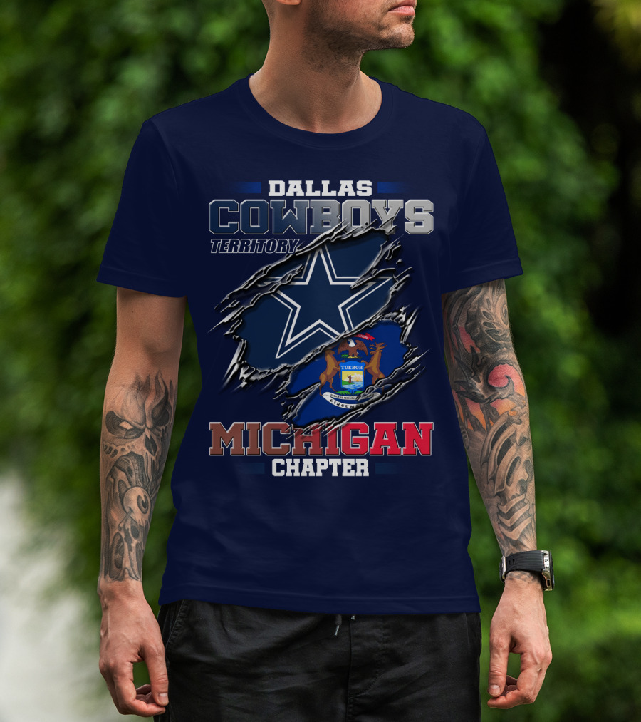 Dallas Cowboys Territory Michigan Chapter T-Shirt