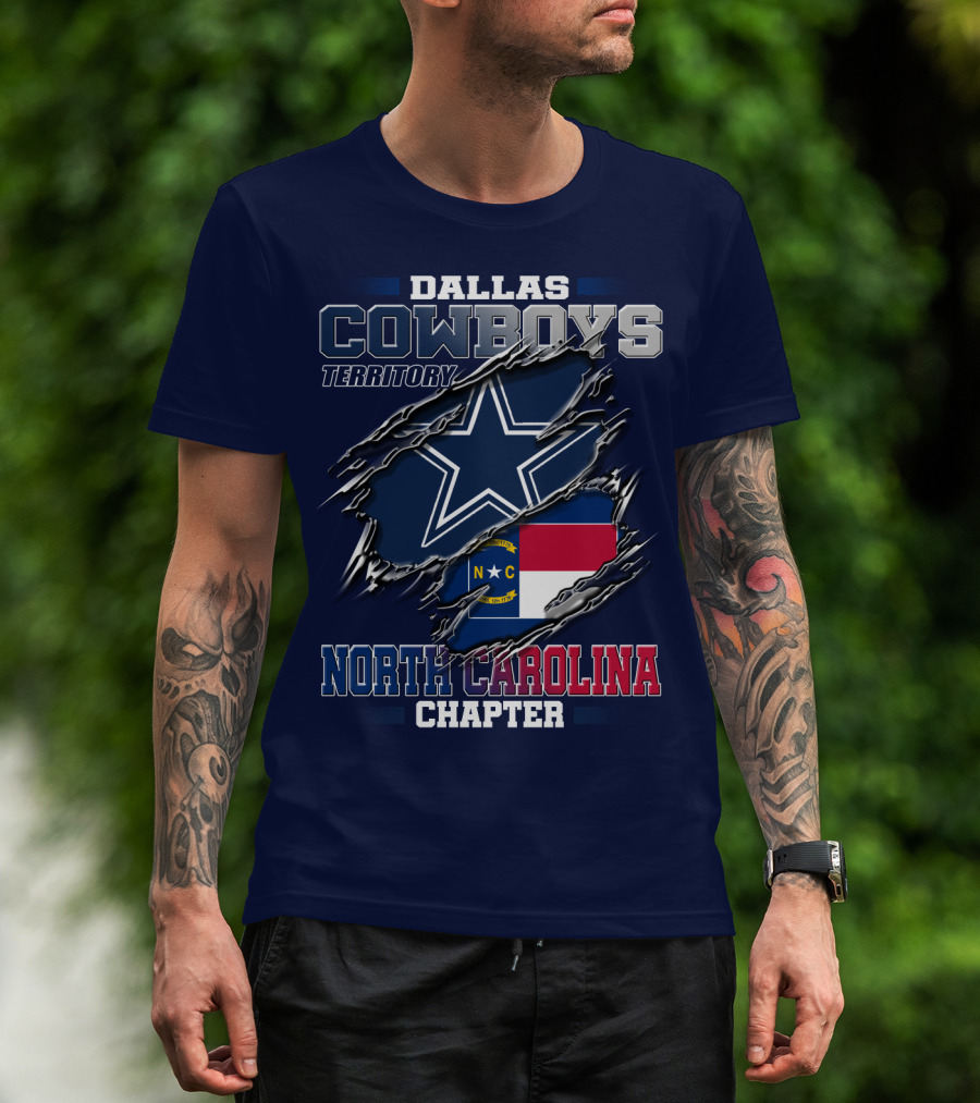 Dallas Cowboys Territory North Carolina Chapter T-Shirt