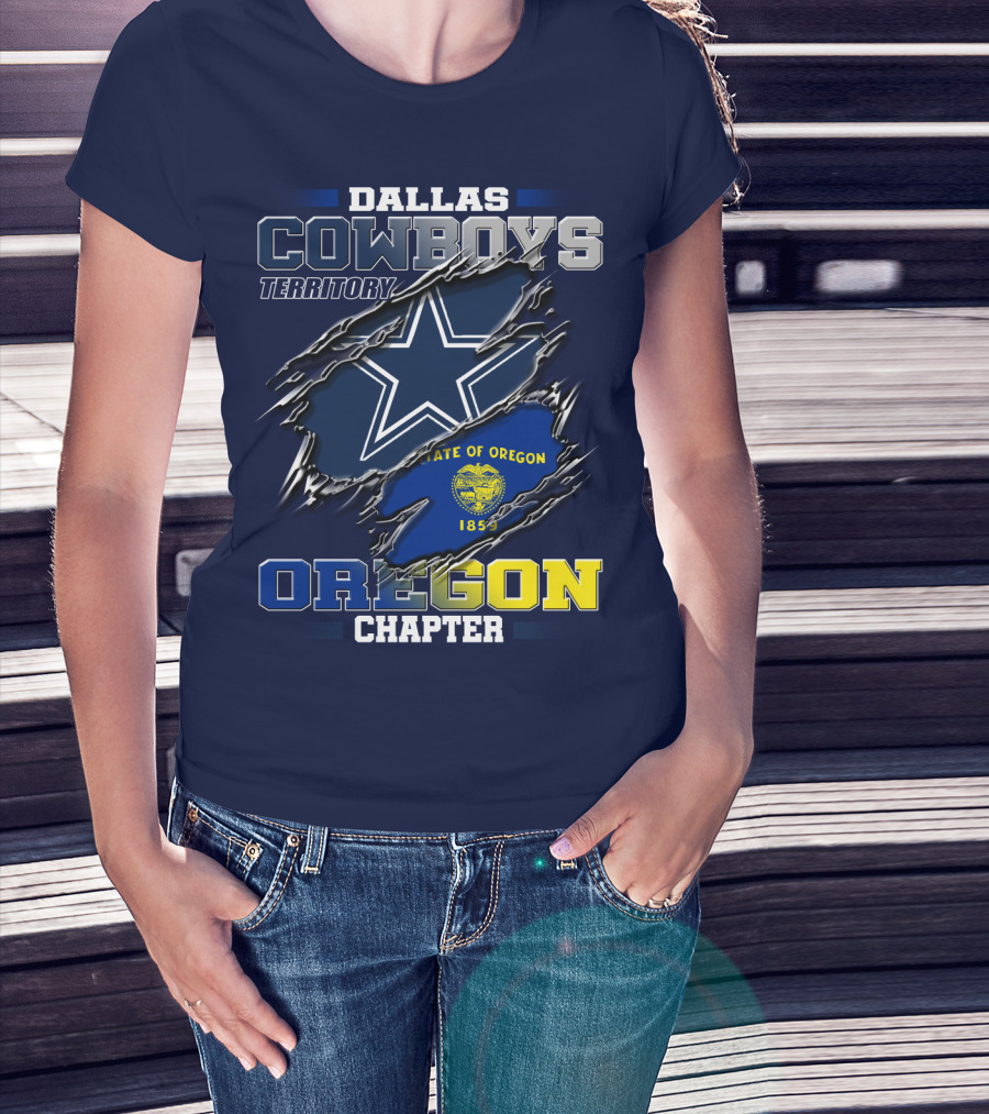Dallas Cowboys Territory State Of Oregon Chapter 1859 T-Shirt