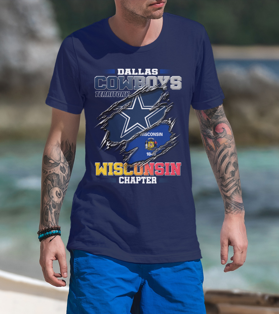 Dallas Cowboys Territory Wisconsin Chapter 1848 T-Shirt