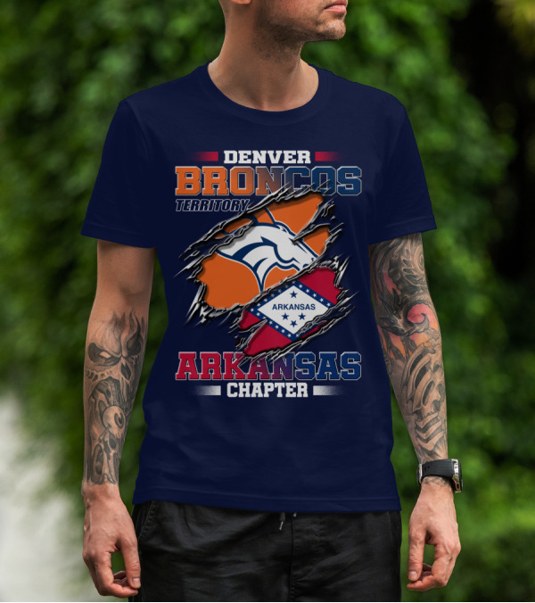 Denver Broncos Territory Arkansas Chapter T-Shirt
