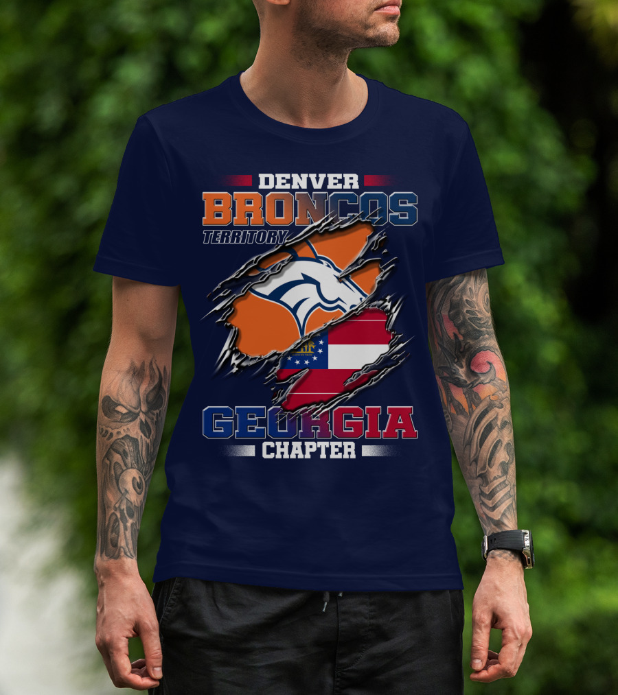 Denver Broncos Territory Georgia Chapter T-Shirt