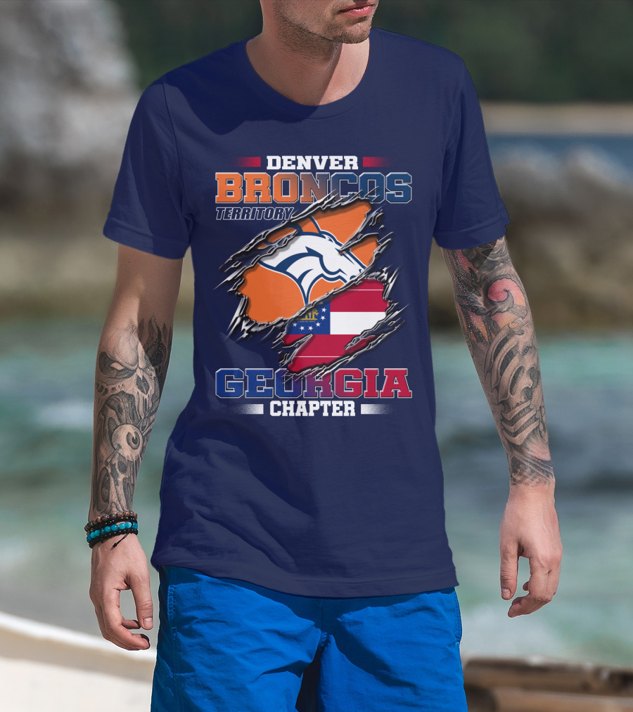 Denver Broncos Territory Georgia Chapter T-Shirt