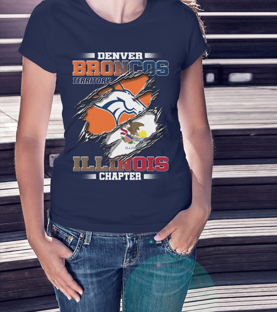 Denver Broncos Territory Illinois Chapter T-Shirt
