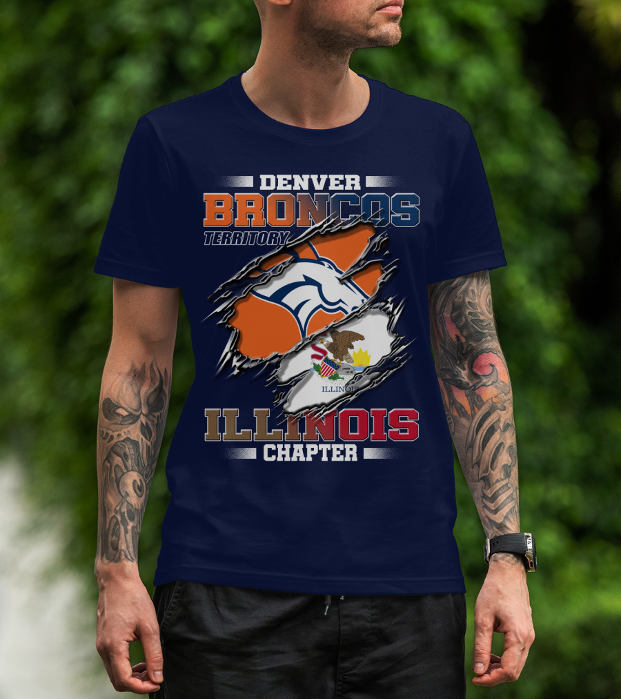 Denver Broncos Territory Illinois Chapter T-Shirt