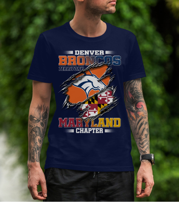 Denver Broncos Territory Maryland Chapter T-Shirt