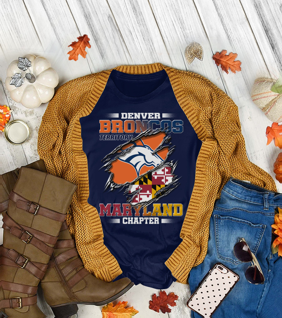 Denver Broncos Territory Maryland Chapter T-Shirt