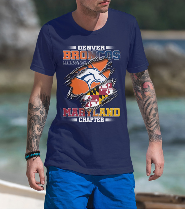 Denver Broncos Territory Maryland Chapter T-Shirt