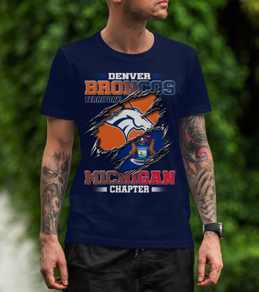 Denver Broncos Territory Michigan Chapter T-Shirt