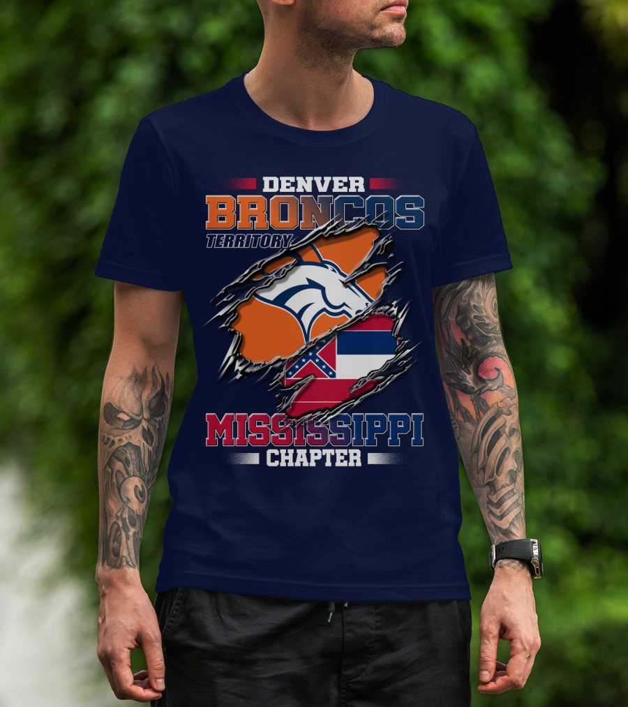 Denver Broncos Territory Mississippi Chapter T-Shirt