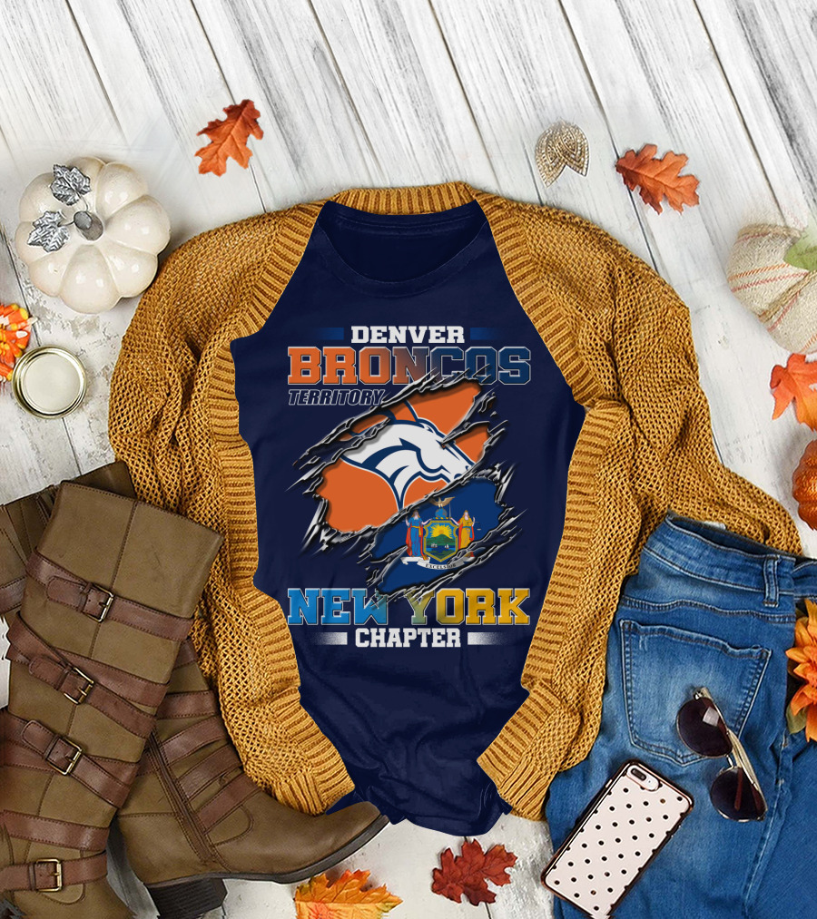 Denver Broncos Territory New York Chapter T-Shirt