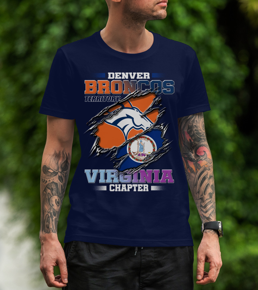 Denver Broncos Territory Virginia Chapter T-Shirt