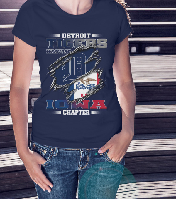 Detroit Tigers Territory Iowa Chapter T-Shirt