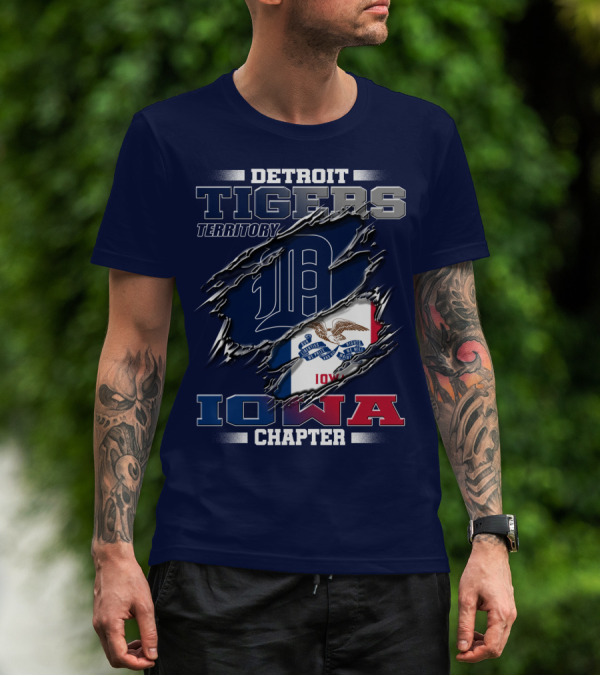 Detroit Tigers Territory Iowa Chapter T-Shirt