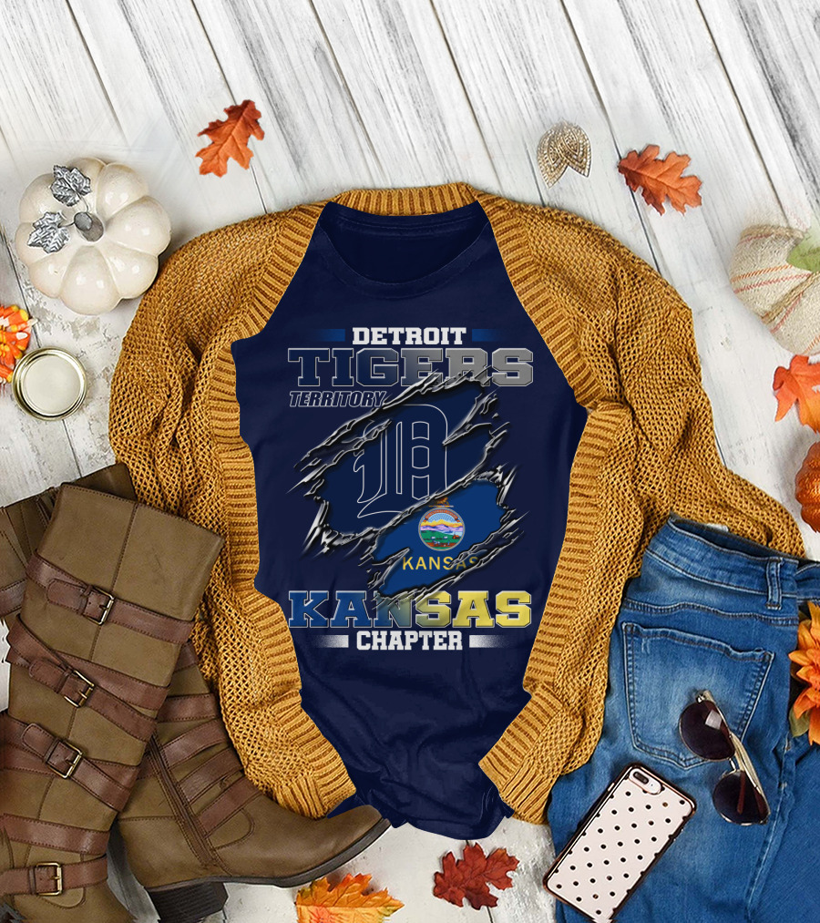 Detroit Tigers Territory Kansas Chapter T-Shirt