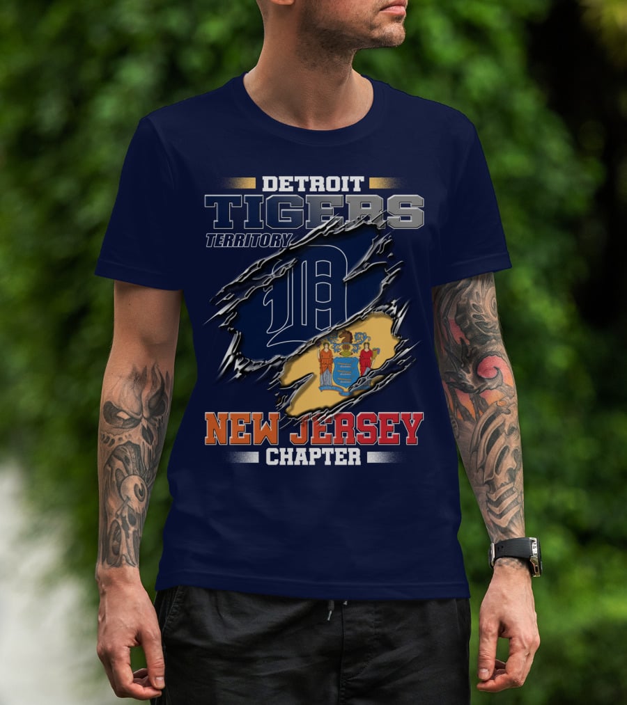 Detroit Tigers Territory New Jersey Chapter T-Shirt