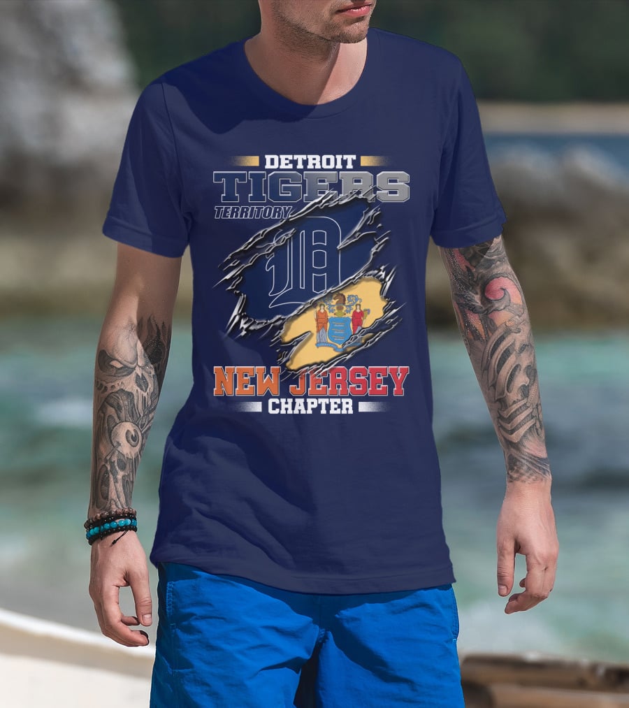 Detroit Tigers Territory New Jersey Chapter T-Shirt