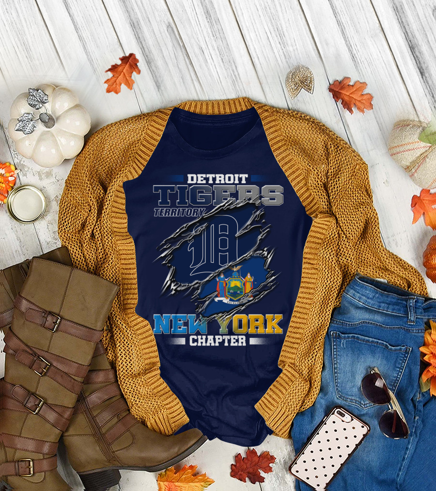 Detroit Tigers Territory New York Chapter T-Shirt