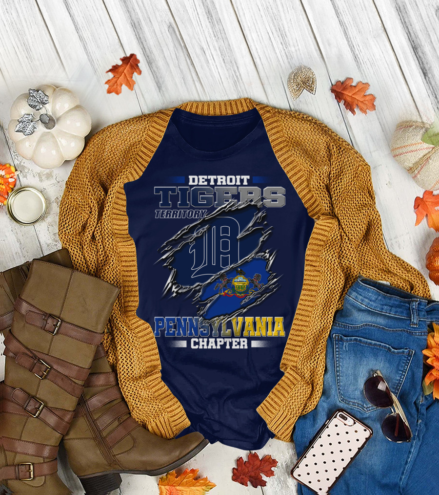 Detroit Tigers Territory Pennsylvania Chapter T-Shirt
